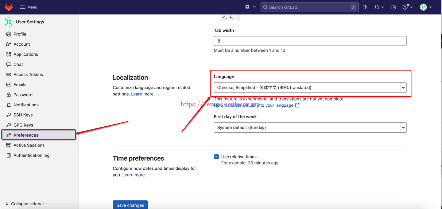 GitLab改成中文界面
