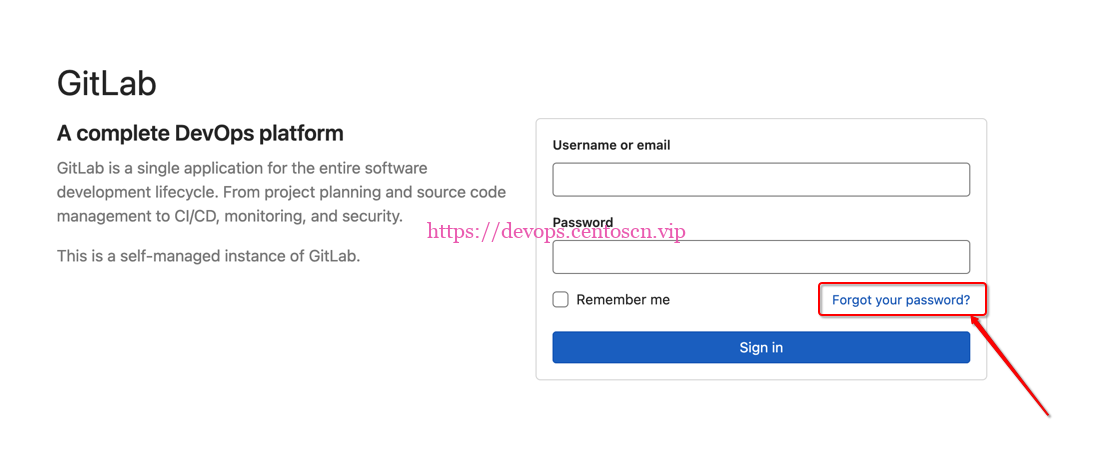 GitLab忘记密码